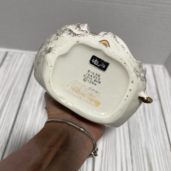 Inarco Japan E-436 ceramic girl with basket planter Cleveland Ohio - Picture 3 of 9